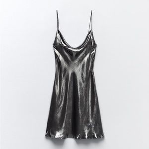 Zara foil dress